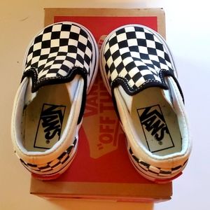 Vans toddler slip ons